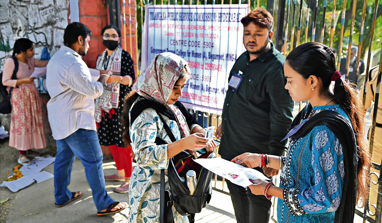 Telangana: Nearly 50 per cent skip Group-III recruitment exam