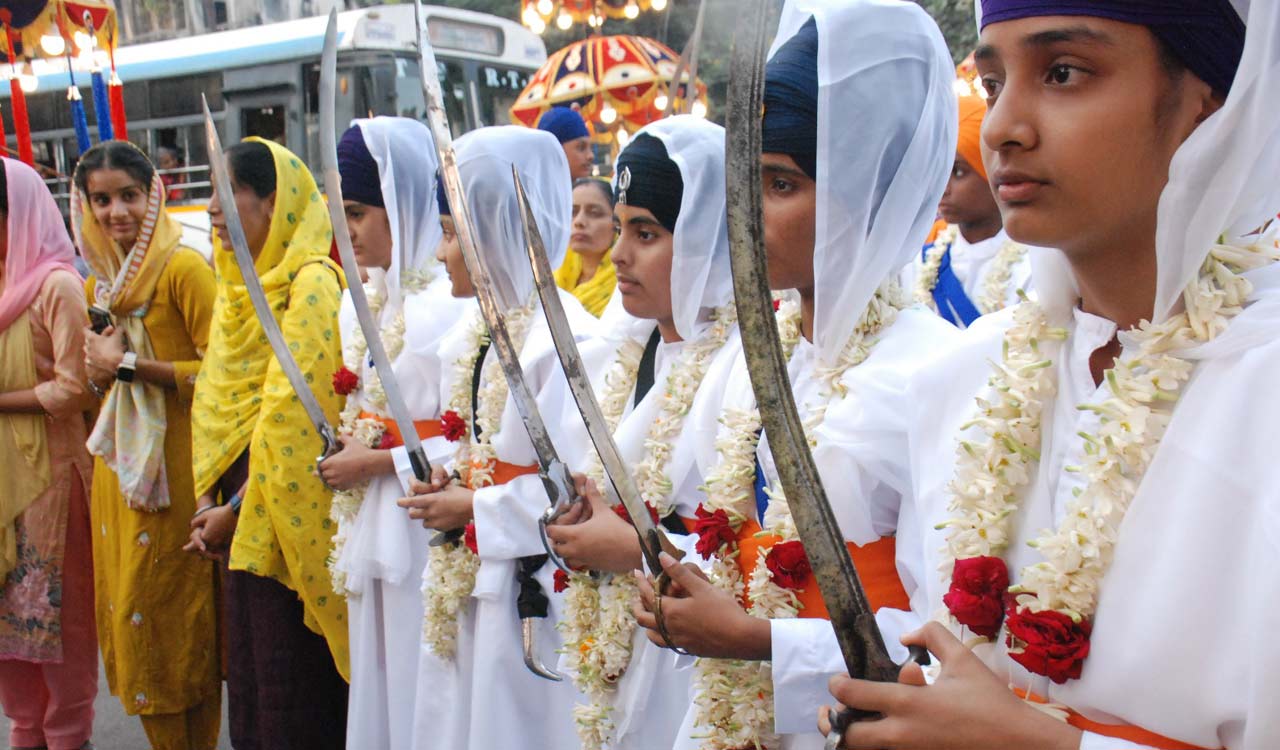 Hyderabad: Colourful Nagar Keertan taken out from Gurudwara Guru Singh Sabha