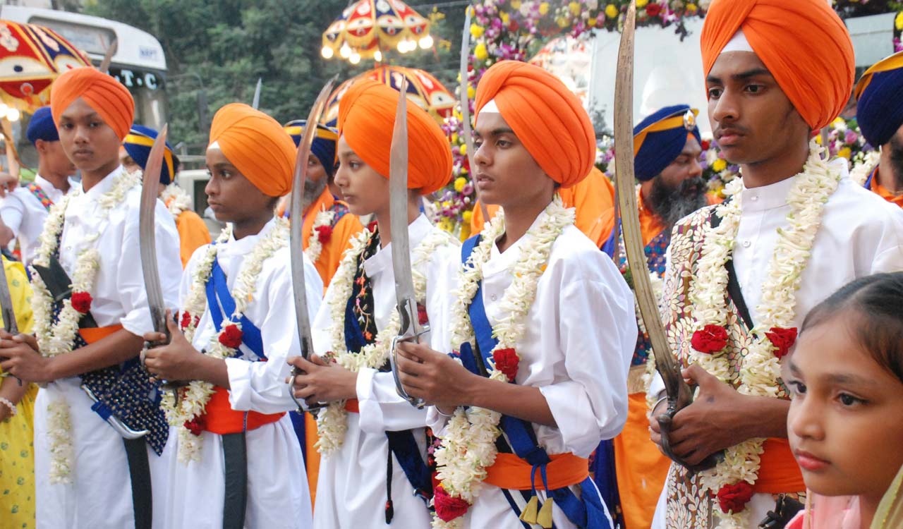 Hyderabad: Colourful Nagar Keertan taken out from Gurudwara Guru Singh Sabha