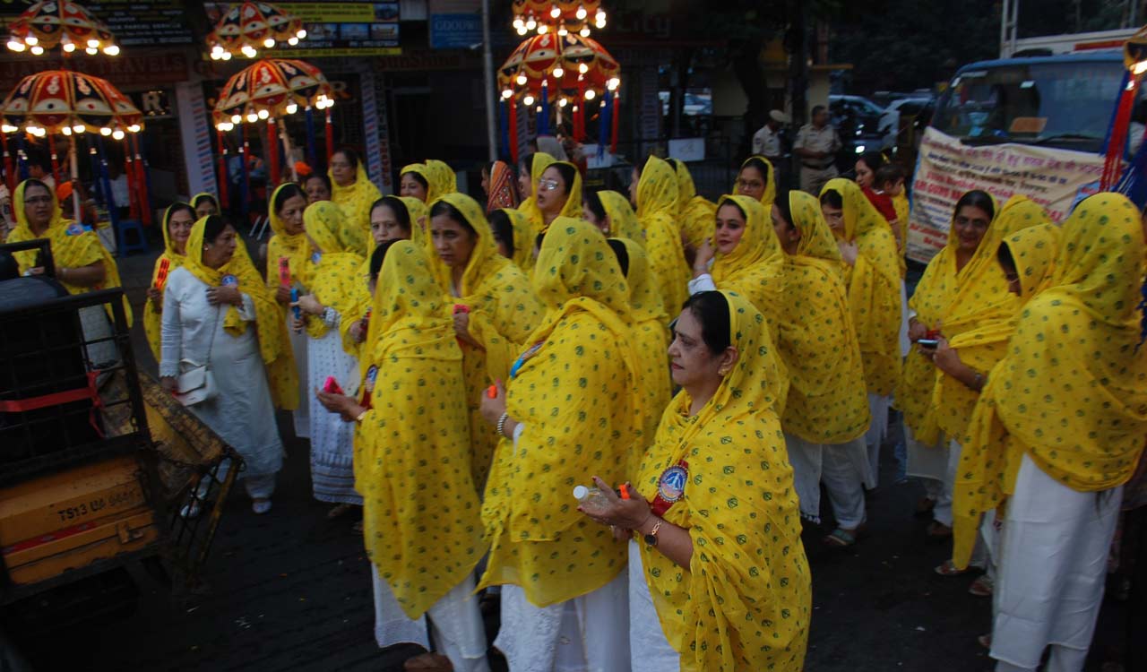 Hyderabad: Colourful Nagar Keertan taken out from Gurudwara Guru Singh Sabha