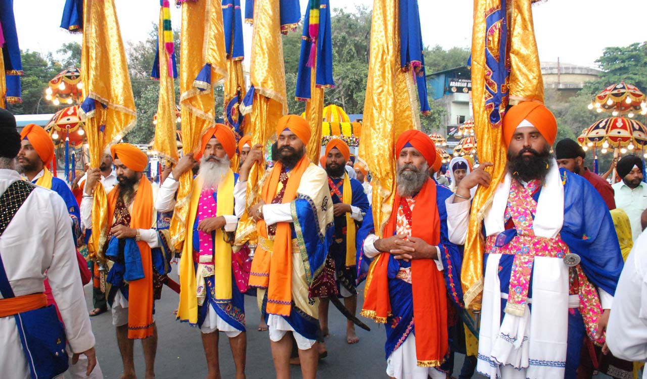 Hyderabad: Colourful Nagar Keertan taken out from Gurudwara Guru Singh Sabha