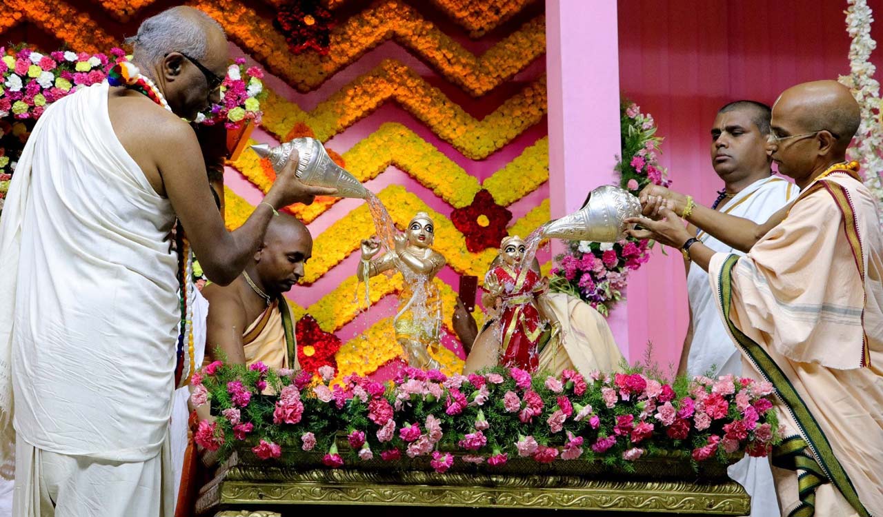 Hyderabad: Sri Brahmostavam celebrations at Hare Krishna Golden Temple conclude on Friday