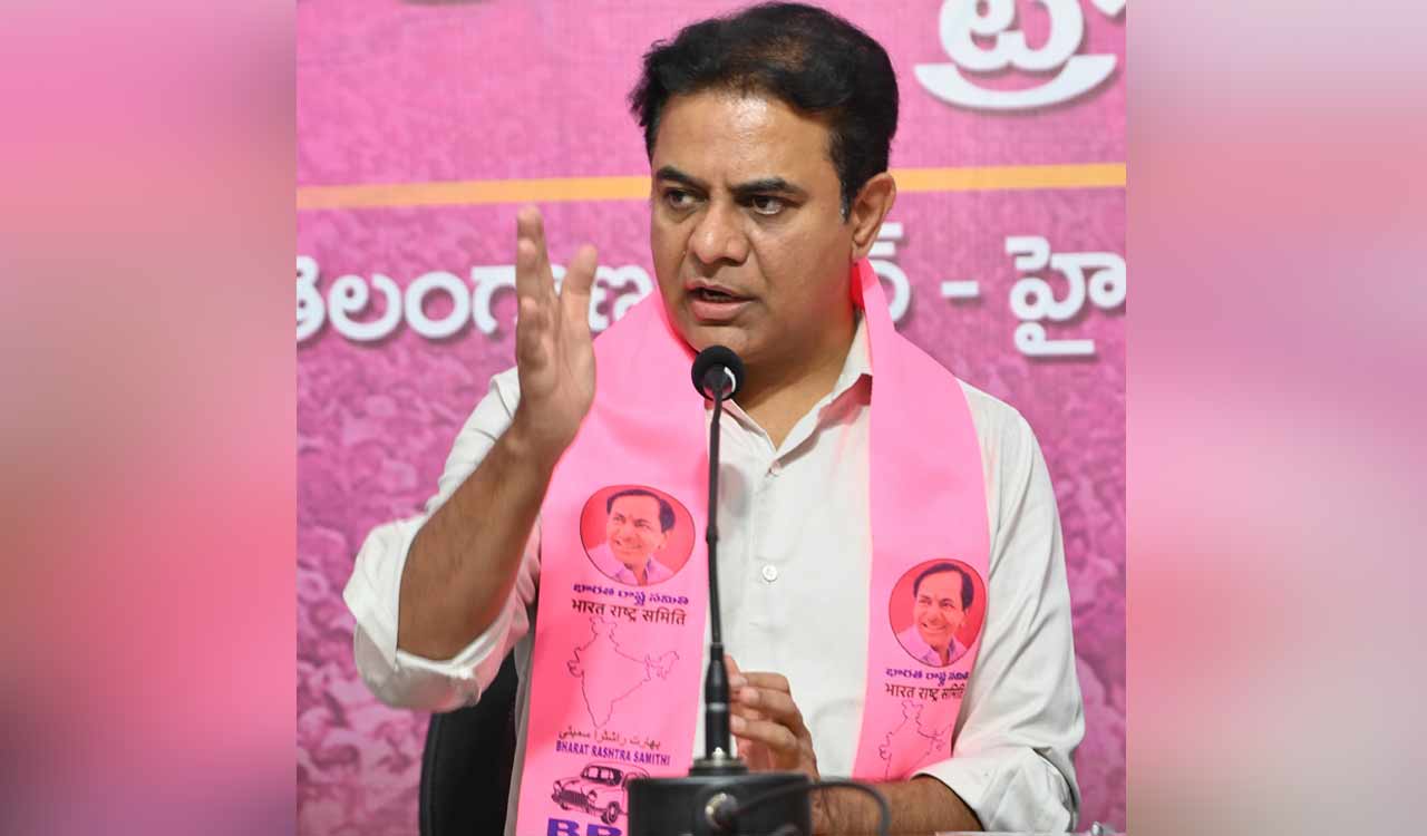 Kt Rama Rao Slams Congress Government For Failing Telangana Farmers