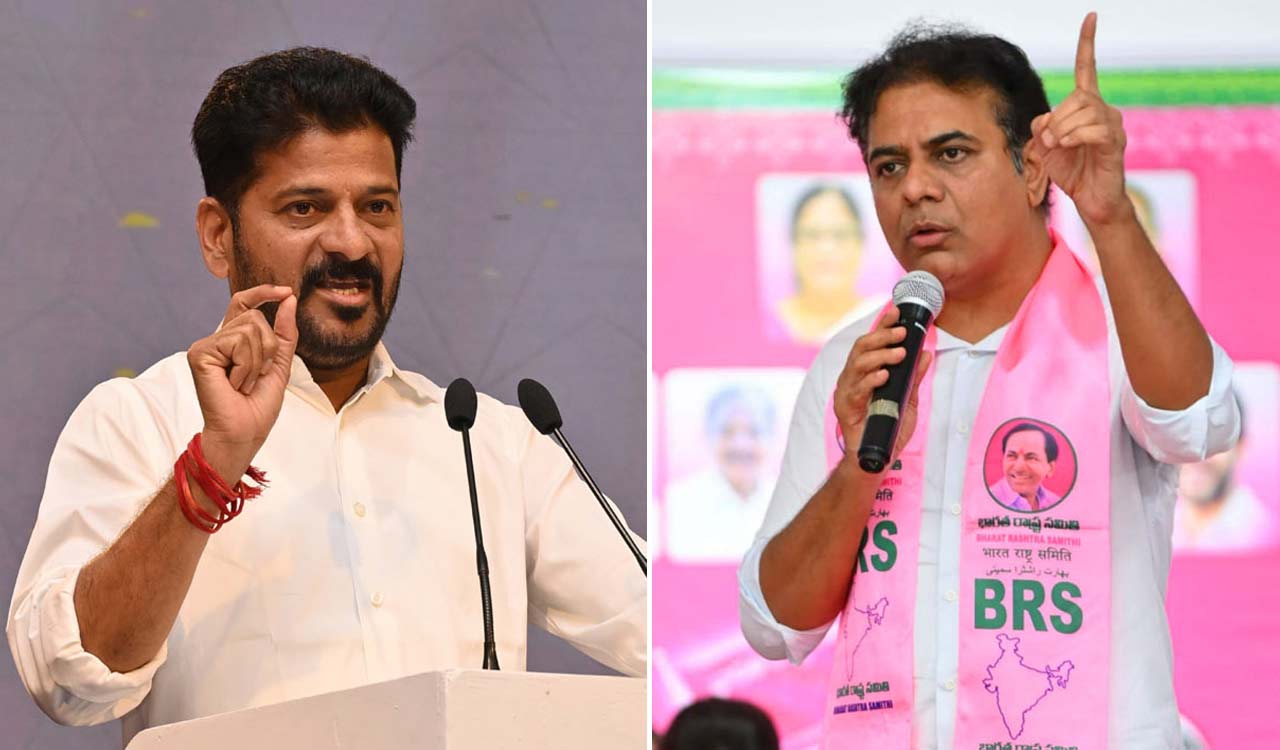 Ktr Flies To Delhi To Lodge Complaint Against Revanth Reddy On Amrut