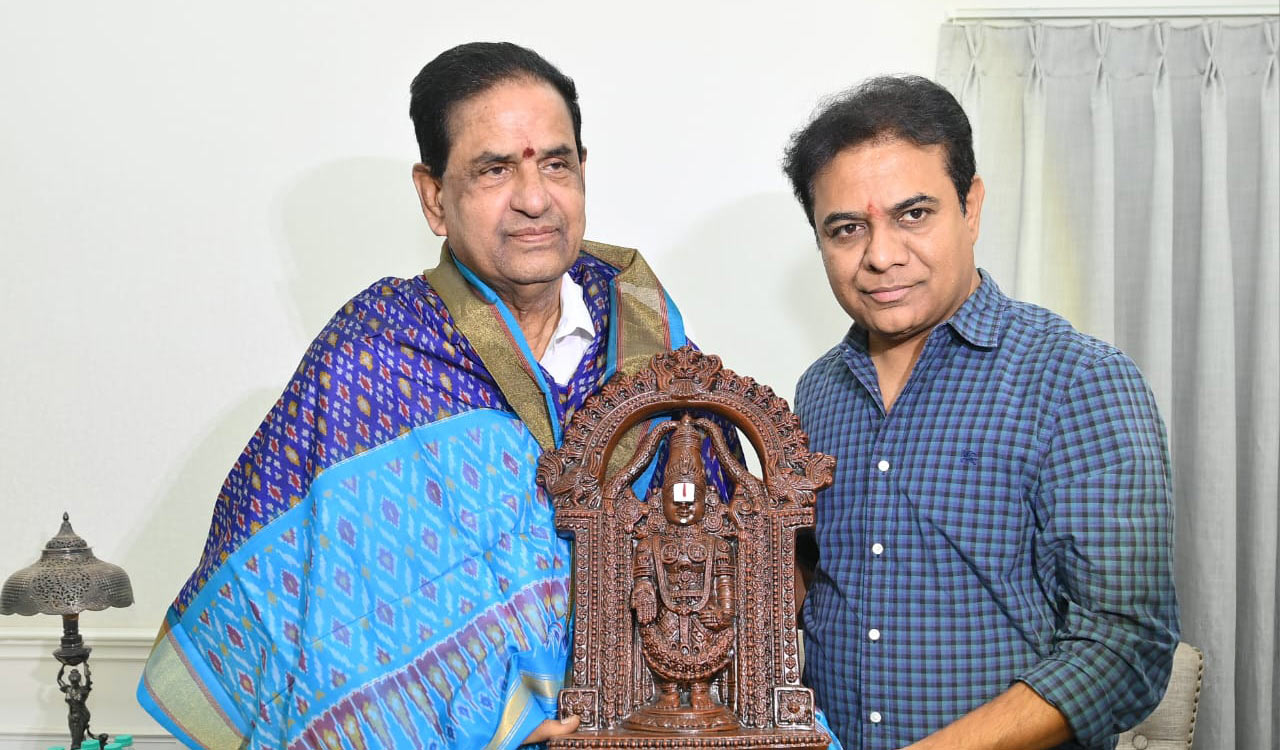 TTD chairman BR Naidu meets KTR, assures support for Telangana devotees