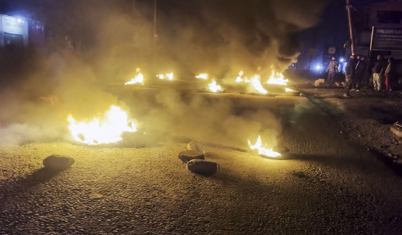 One killed as protesters clash with security forces in Manipur’s Jiribam