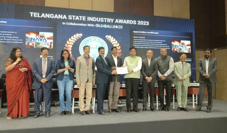 Nava Limited received Industry Awards-2023 from the department of industries and commerce.