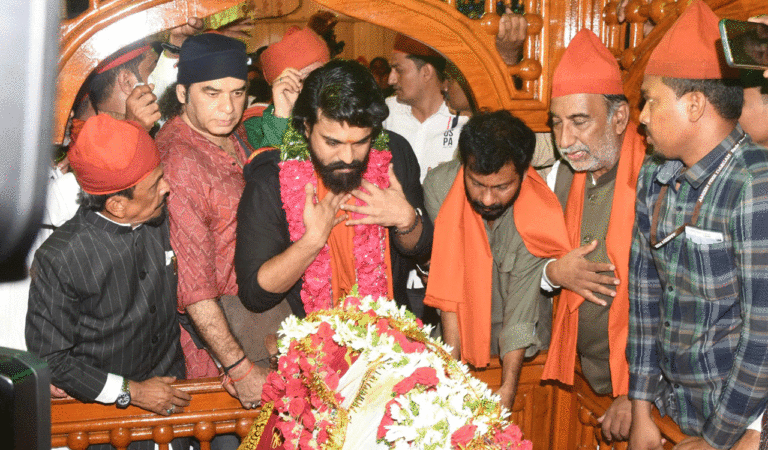 Watch: Actor Ram Charan criticised for visiting Kadapa Dargah in ‘Ayyappa Mala’