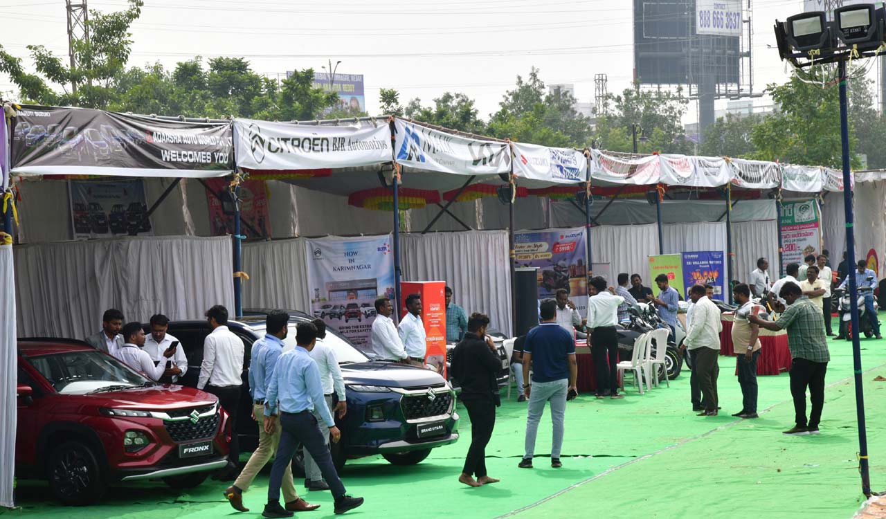 Telangana Today-Namasthe Telangana Auto Show in Karimnagar evokes good response