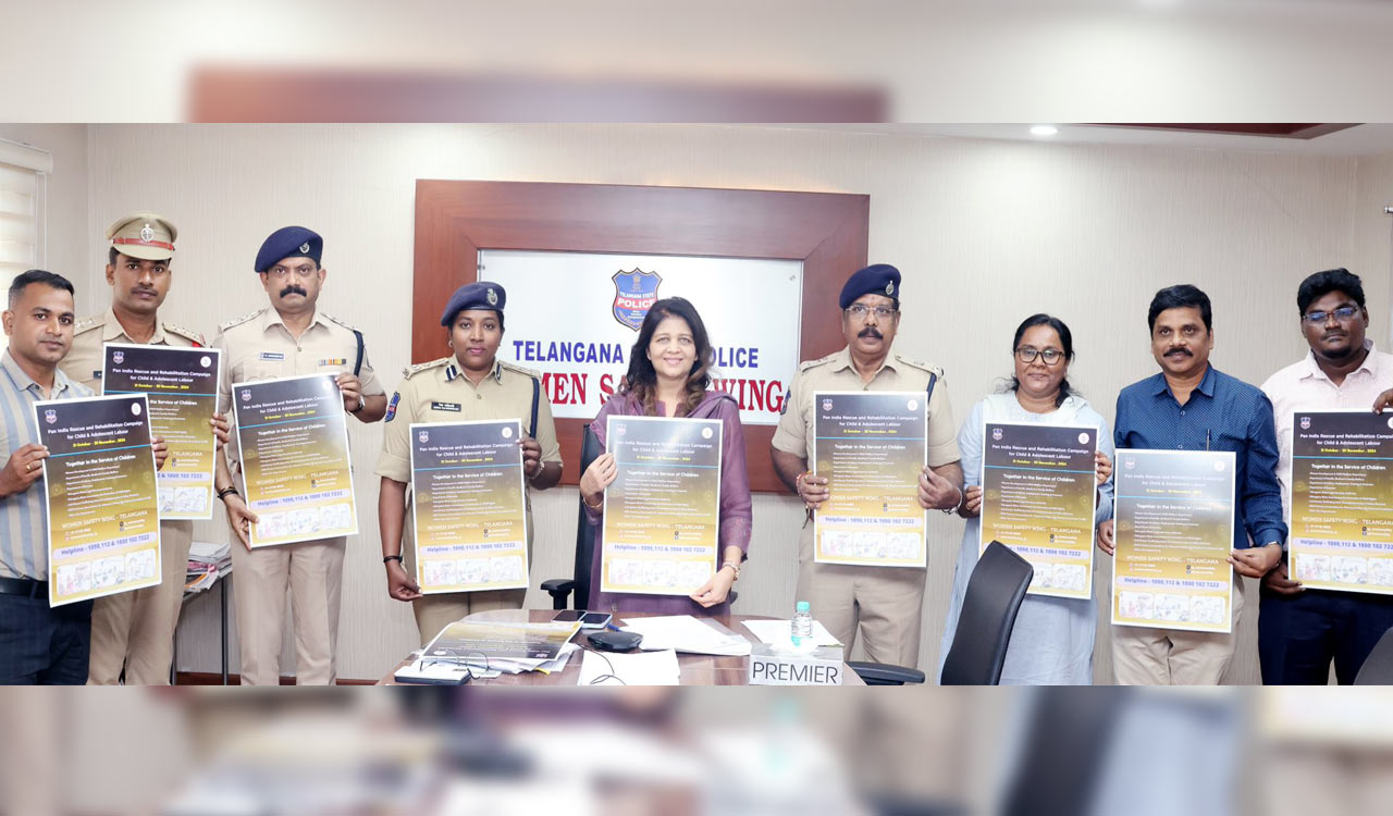 Telangana Women’s Safety Unit holds meeting on pan-India rescue and rehabilitation of children in child labor – Telangana Today