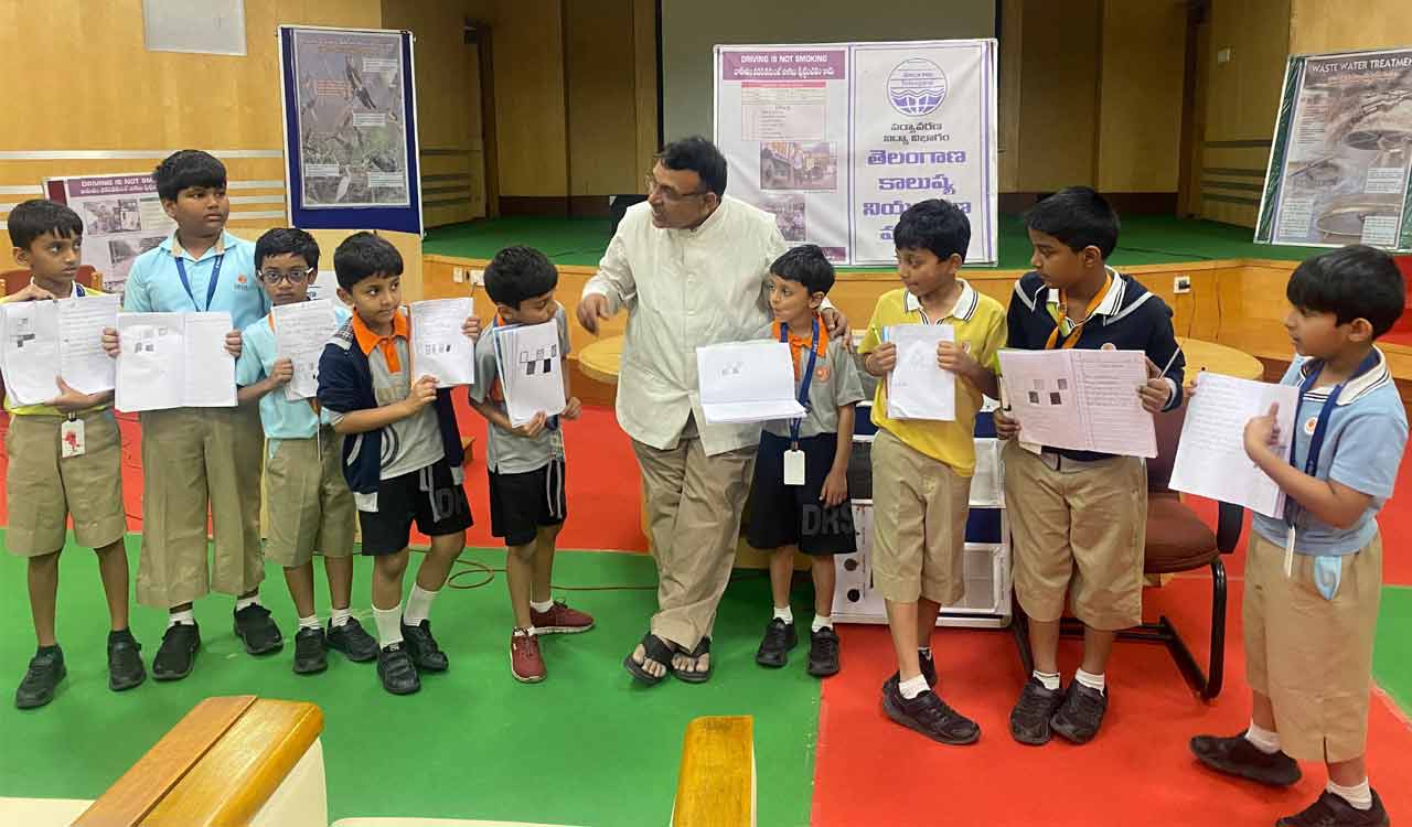 Telangana Pollution Control Board conducts session on pollution for school students