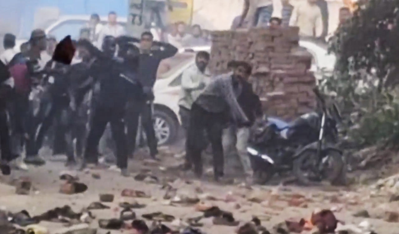 Tension in UP’s Sambhal; cops use tear gas to disperse stone-pelting mob during mosque survey