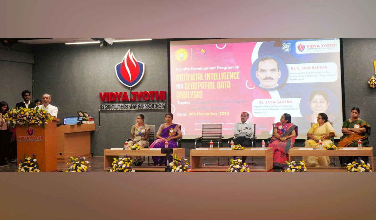 VJIT conducts week-long FDP on AI for Geospatial Data analysis in Hyderabad
