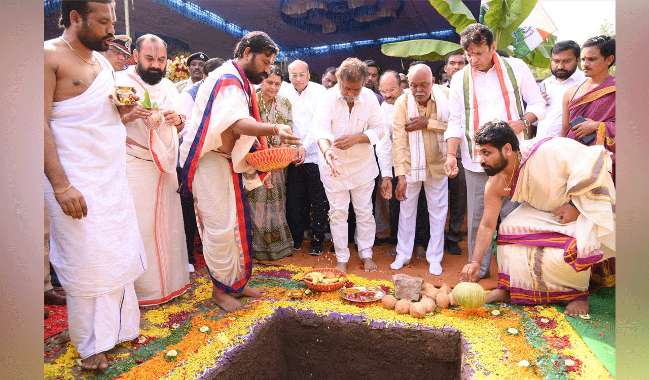 Foundation stone laid for super specialty hospital in Mancherial