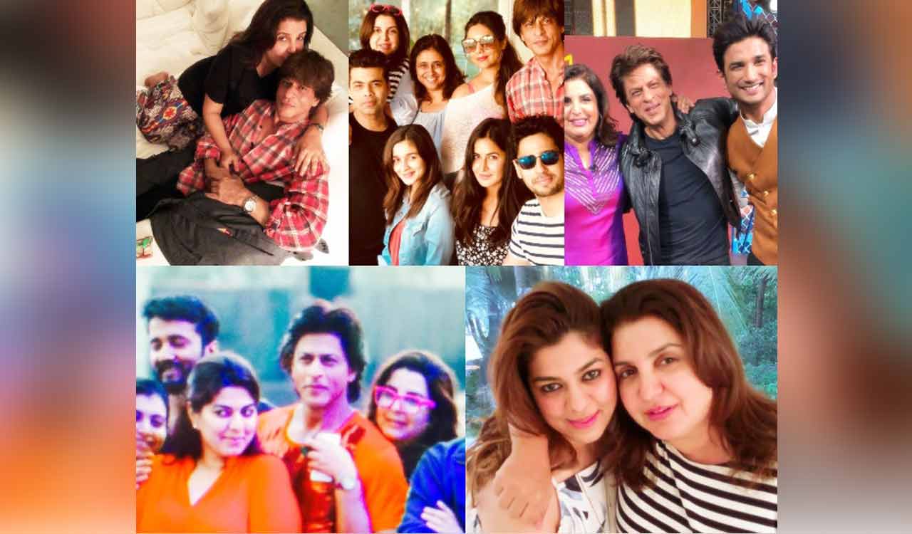 Farah Khan posts ‘tons of happy memories’ with SRK on 59th birthday