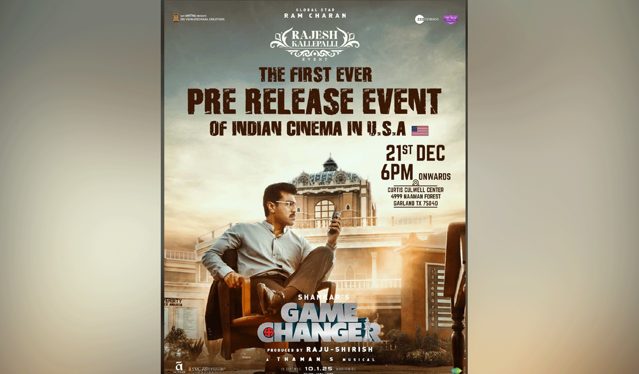Game Changer sets a record: Becomes first Indian film to host pre-release event in US