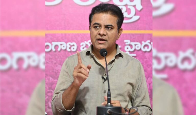Rama Rao went on to castigate the Congress for its duplicity, with Cabinet Ministers like Ponguleti Srinivas Reddy engaging in alleged land deals with Adani Group representatives in Hyderabad.