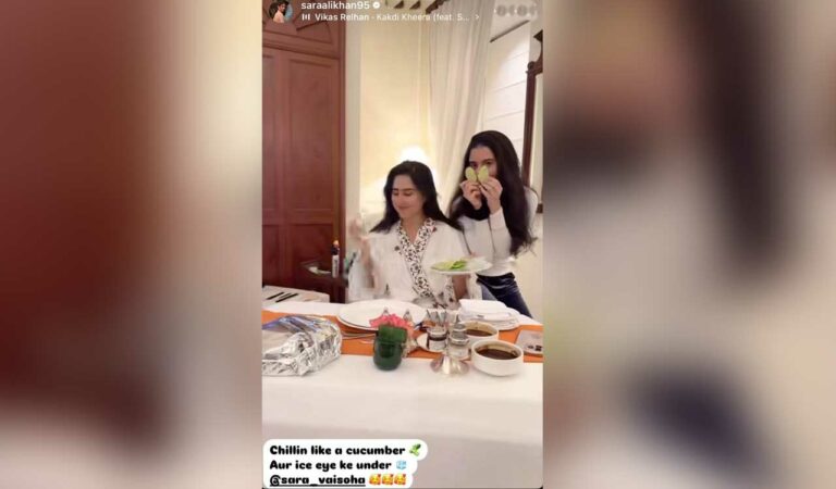 Sara, who is the daughter of Bollywood stars Saif Ali Khan and Amrita Singh, took to her Instagram stories, where she shared a video of herself with a plateful of cucumber. The actress is even seen playing around with it as she holds onto a piece of it.