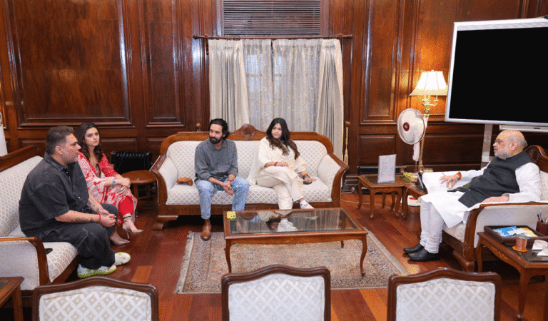 Union HM Amit Shah meets 'The Sabarmati Report' film crew, praises team