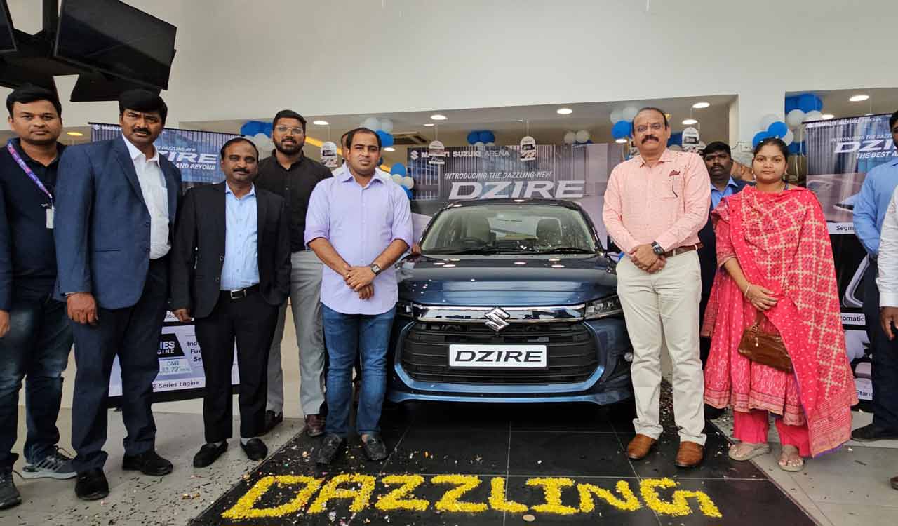 Maruti Suzuki launches brand new Swift Dzire car in Attapur showroom