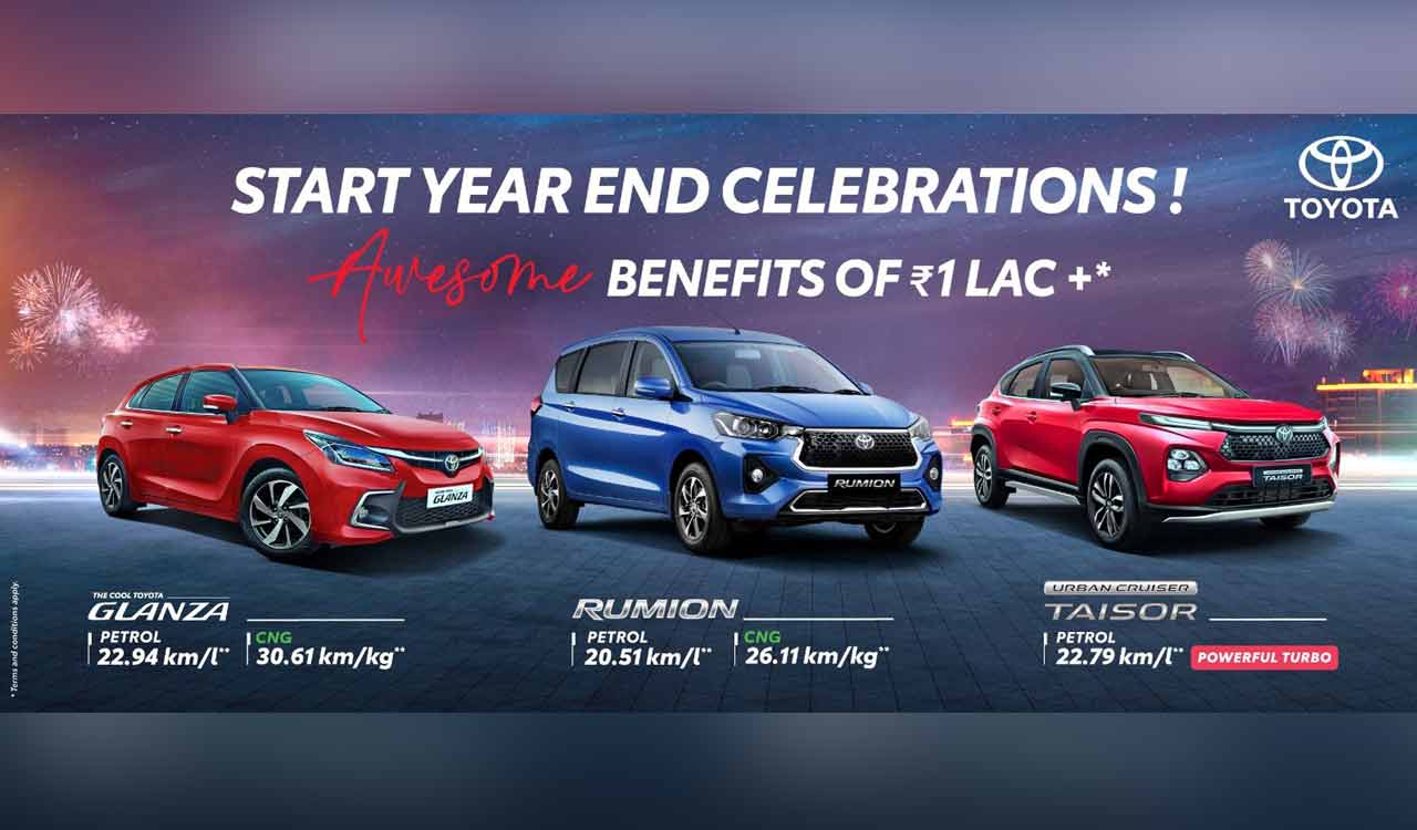 Toyota Kirloskar Motor introduces Special Limited-Edition of Glanza, Urban Cruiser Taisor& Urban Cruiser Hyrdyer with year-end offers