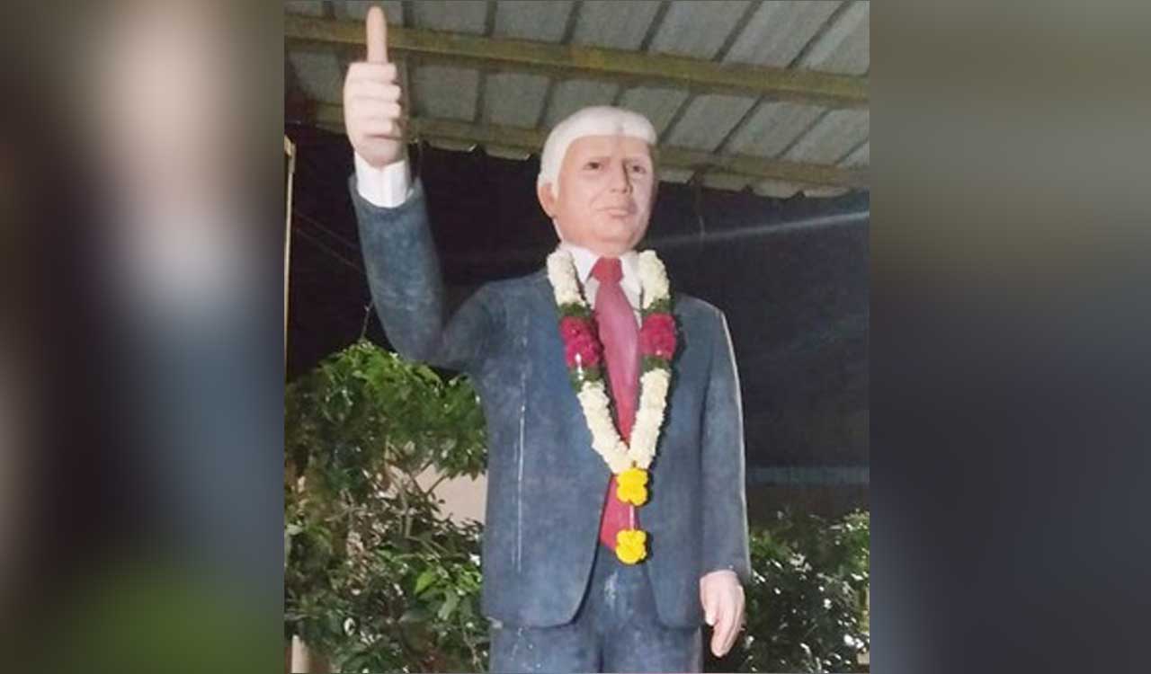 Telangana: Villagers celebrate Donald Trump’s victory at ‘Trump temple’ in Jangaon