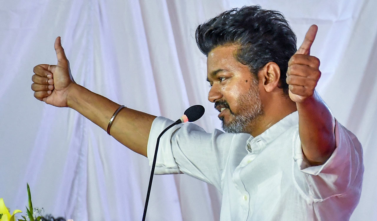 Actor-politician Vijay’s party takes on DMK, BJP