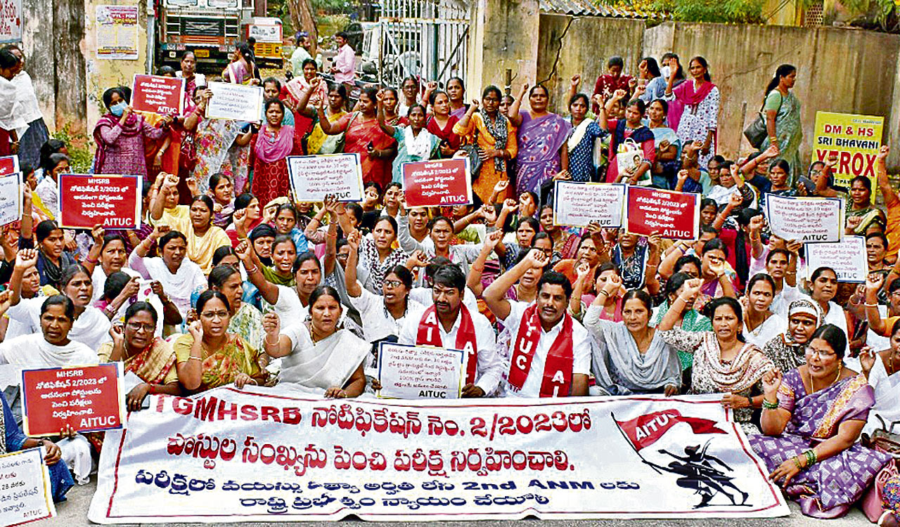 Telangana: Contract ANMs to launch indefinite medical strike from December 19