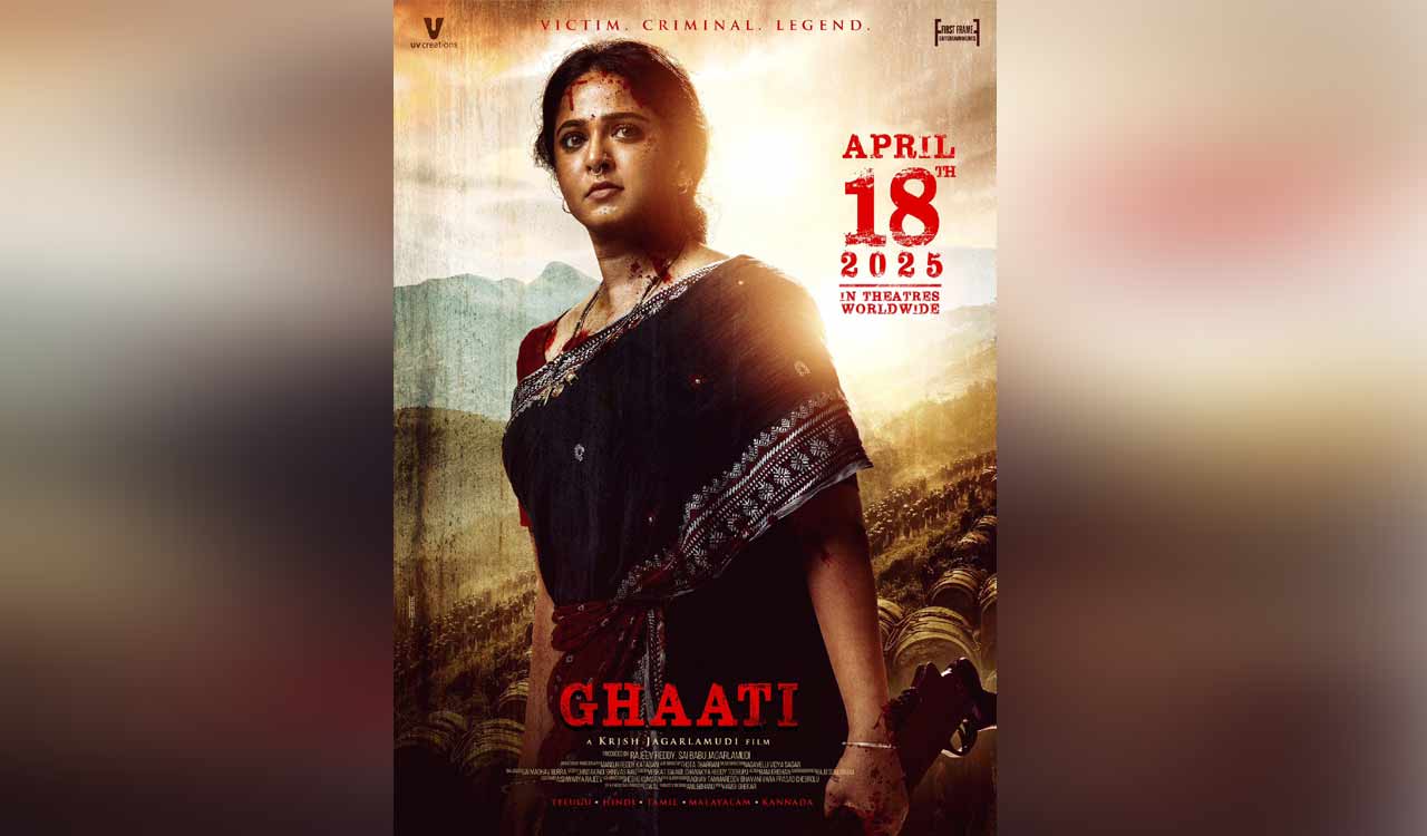 Anushka Shetty unveils fierce character ‘Ghaati’ in upcoming film, set for April 18 release