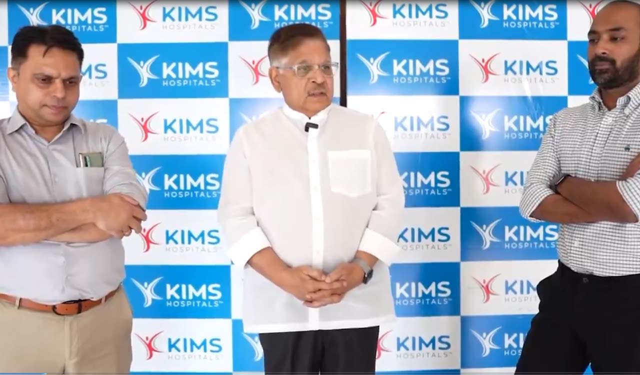 Hyderabad: Allu Aravind visits Sandhya Theatre stampede victim Sritej in KIMS hospital