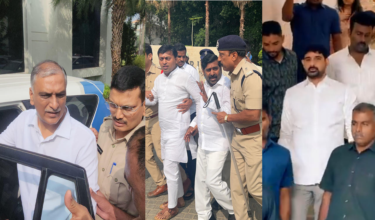 Tensions escalate as senior BRS leaders arrested in Hyderabad