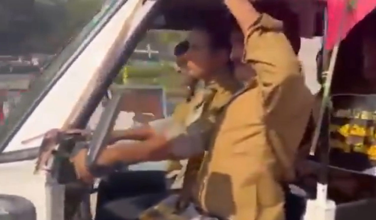 BRS legislators demand justice for auto drivers, take out rally in auto-rickshaws
