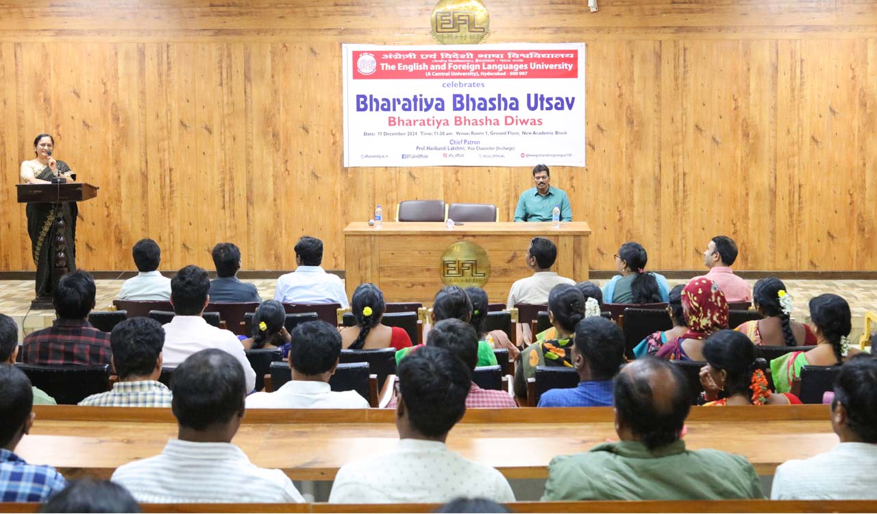 EFLU celebrates Bharatiya Bhasha Diwas on Wednesday