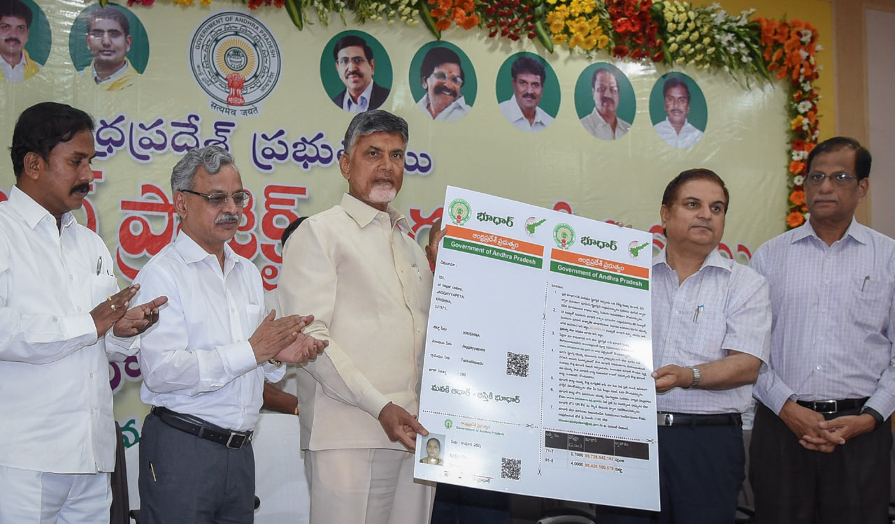 Telangana netizens say Congress Bhudhaar card is copied from AP CM Chandrababu Naidu’s old initiative