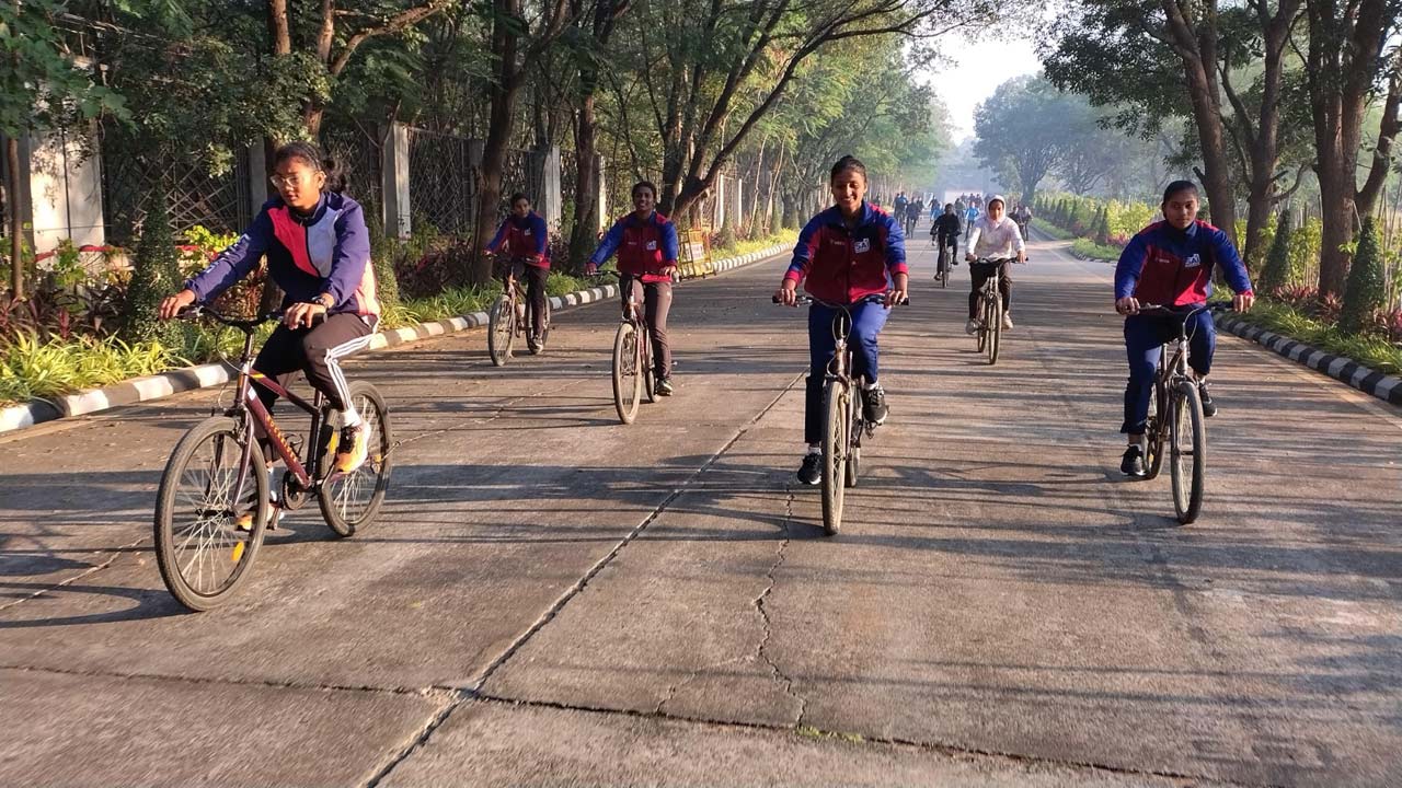 ‘Fit India Cycling Tuesdays’ organised at Gachibowli stadium in ...