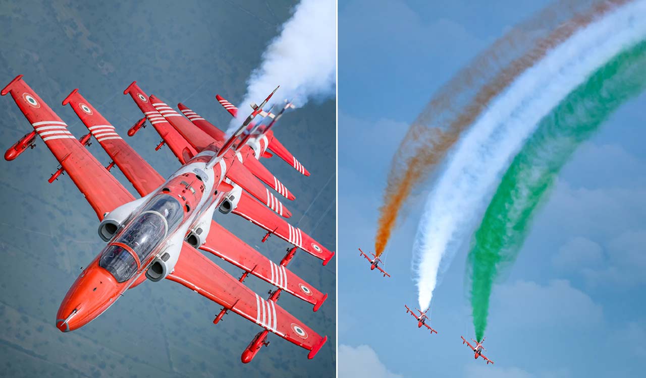 IAF’s Suryakiran team to mesmerise Hyderabadis with thrilling aerobatic display on Sunday