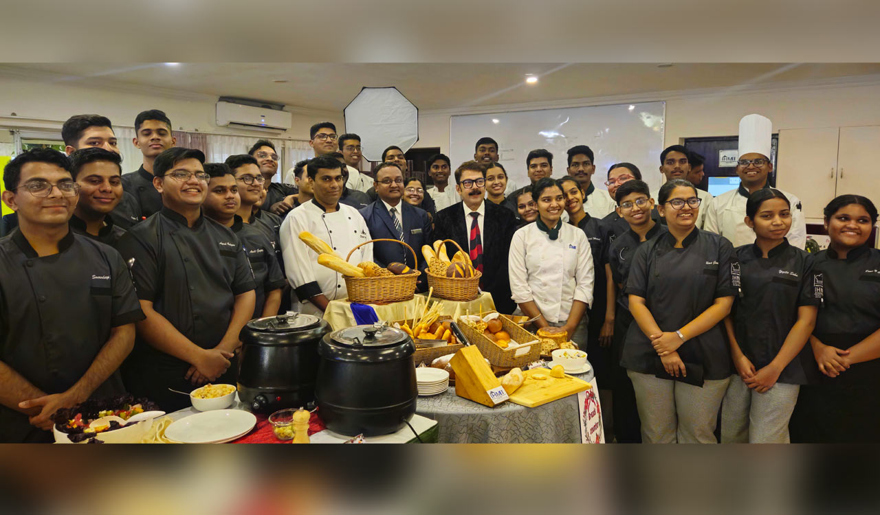 Students at Institute of Hotel Management Hyderabad celebrate the spirit of Christmas