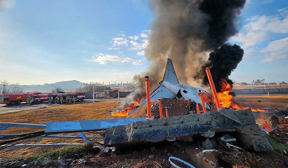 47 dead as Jeju airline plane veers off runway, catches fire in Muan of South Korea, 181 on board