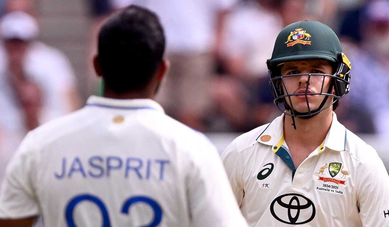 Quick-fire 50 by Sam Konstas as Australia reach 112/1 at lunch on day 1