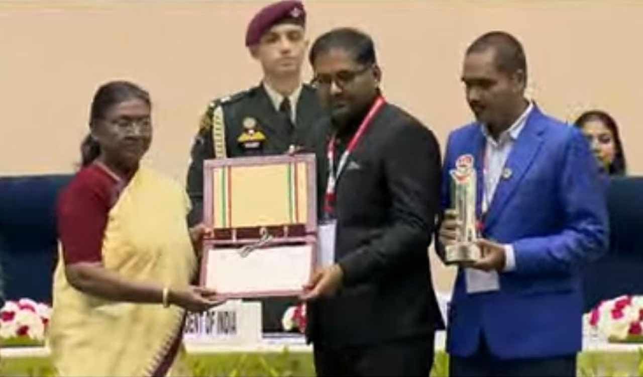 Peddapalli Collector honored by President Droupadi Murmu with prestigious award for women-friendly panchayat, wins Rs 75 Lakh