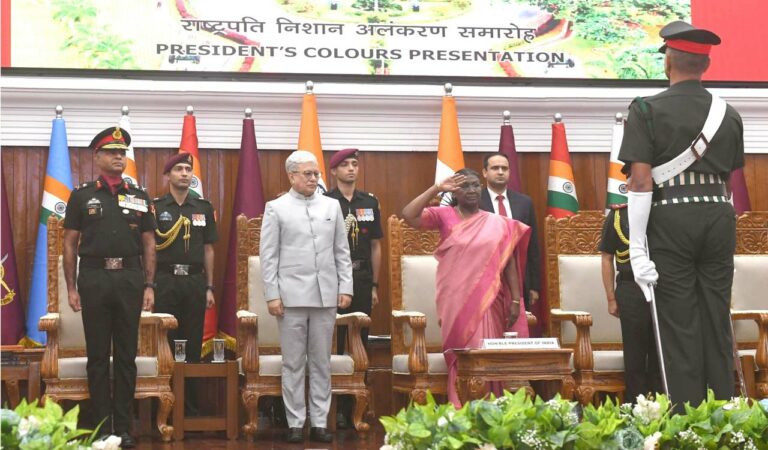 Hyderabad: College of Defence Management awarded with 'President’s Colours'