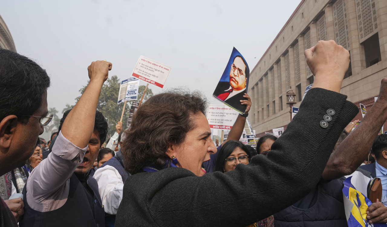 I.N.D.I.A bloc MPs demand Shah’s resignation for remarks on Ambedkar