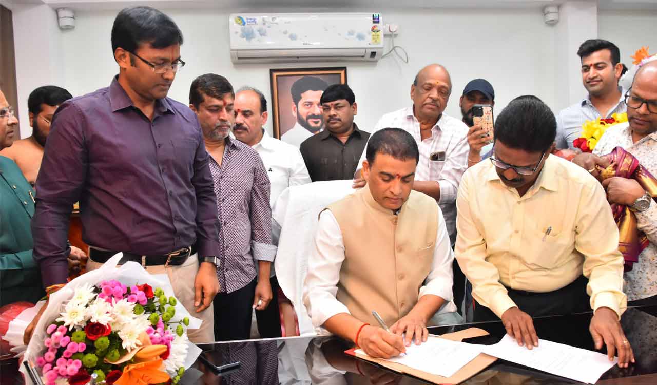 Producer Dil Raju assumes charge as Chairman of Telangana Film Development Corporation