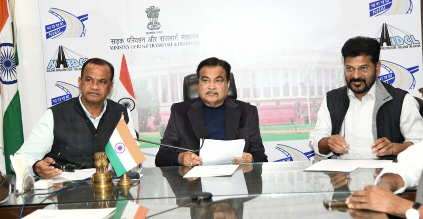 Revanth With Nithin Gadkari