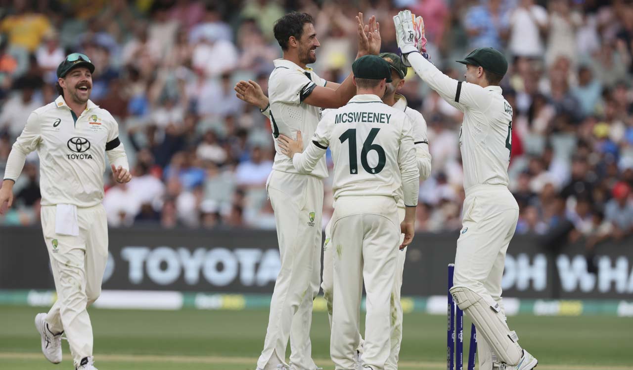 2nd Test: Mitchell Starc picks 6-48 as Australia bundle out India for 180