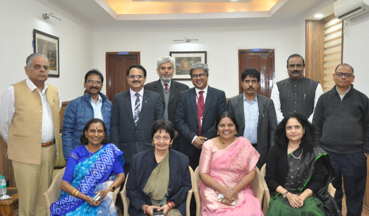 TGPSC Chairman and members visit UPSC