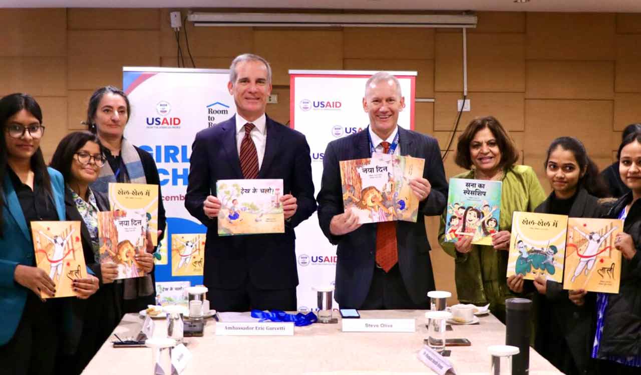 US Ambassador Eric Garcetti unveils powerful book series to empower girls and promote gender equality