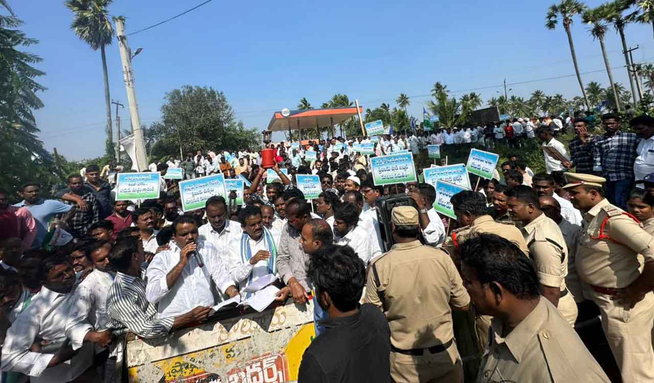 YSRCP slams govt over power tariff hike, stages protests across Andhra
