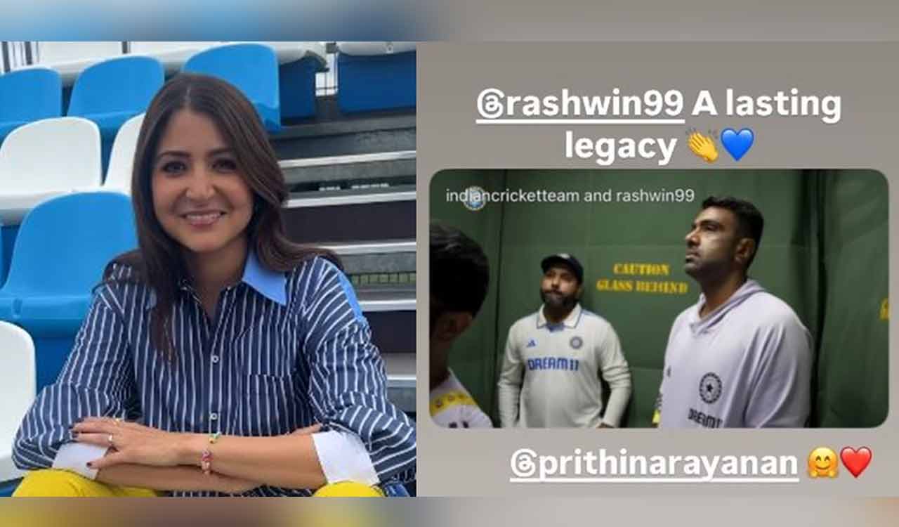 Anushka Sharma lauds the legacy of Ravichandran Ashwin