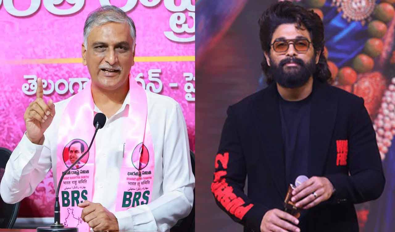 Allu Arjun arrest: Harish Rao condemns and questions lack of action against CM Revanth Reddy and his brothers